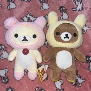 Rilakkuma and korilakkuma plush